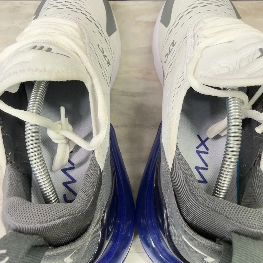 Nike Air Max 270 White Persian Violet Mens Size 12 Sneakers White AH8050-107